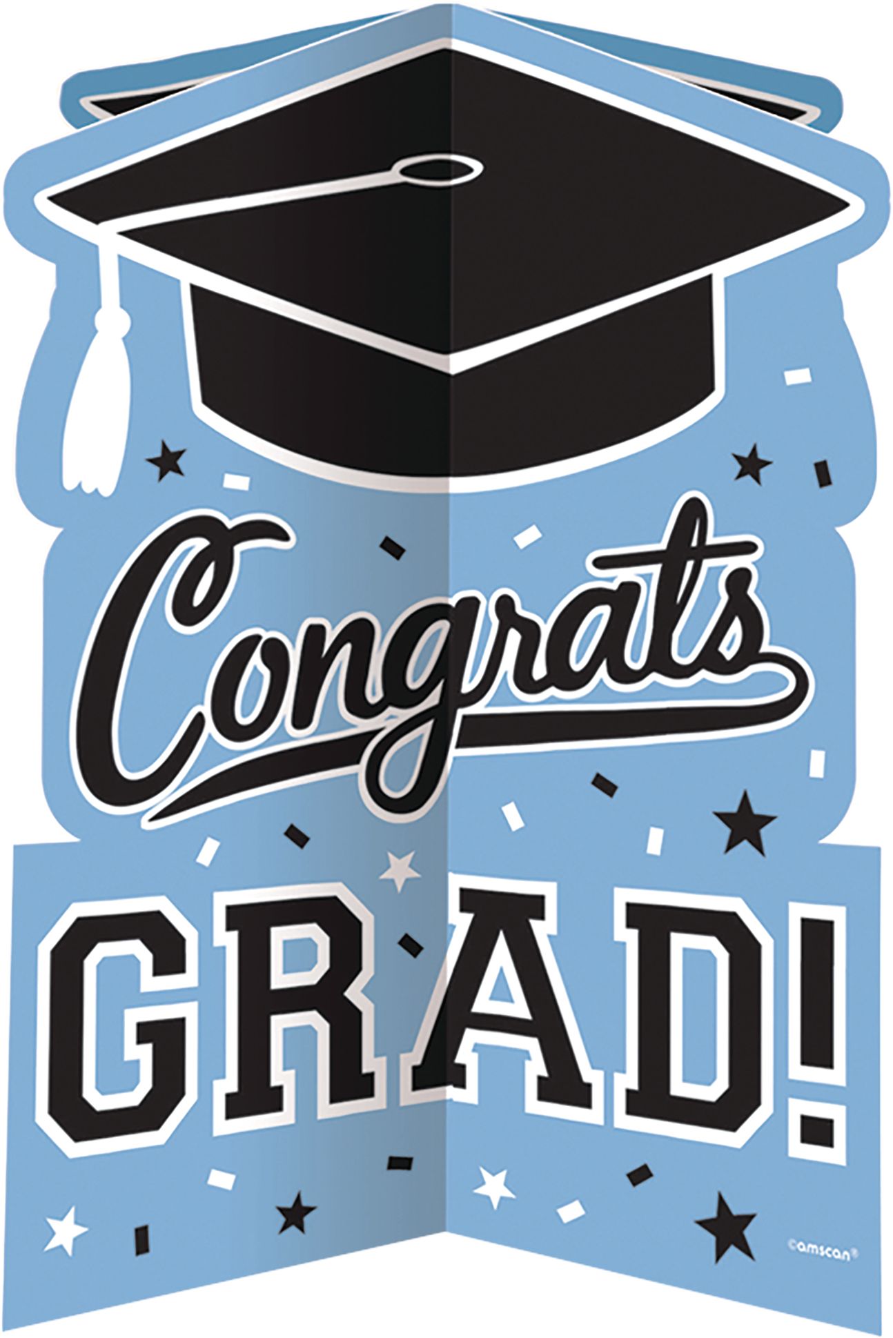 Graduation Room Decorating Kit, Light Blue Front_Elevated