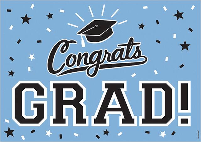 Graduation Room Decorating Kit, Light Blue Front_Flat