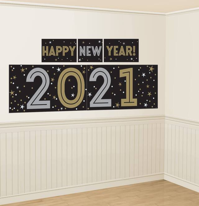 Décor mural Veille du jour de l'an 2021 Front_Angled_Right