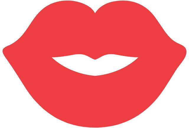 Découpes lèvres de la Saint-Valentin Front_Flat