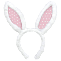 Polka Dot Bunny Ear Headband