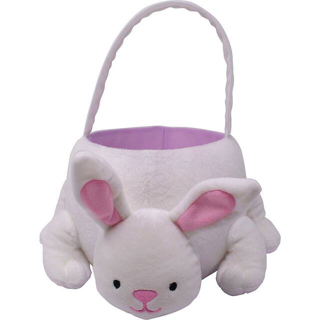 Panier moyen en peluche en forme de lapin Front_Elevated