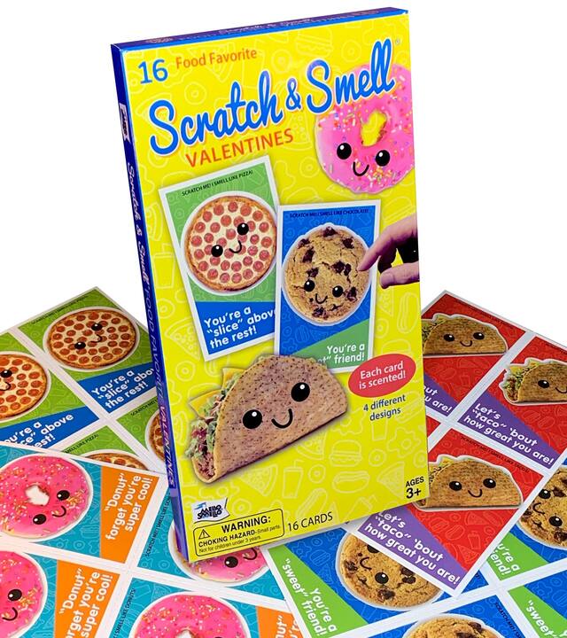 Food Valentine Exchange Cards with Favours Front_Three_Fourths_Angled_Right