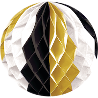 Black, Gold & Silver 2019 New Year's Room Decorating Kit Front_Flat