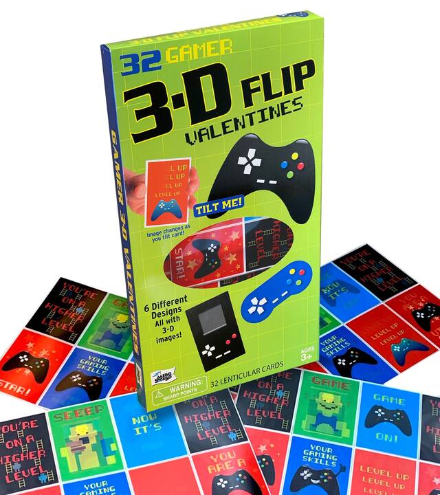 3D Lenticular Gamer Cards, 32-pk Front_Three_Fourths_Angled_Right