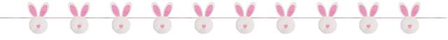 Guirlande de lapins en pompons Front_Flat
