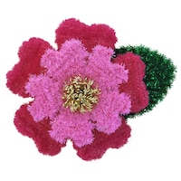 3D Tinsel Hibiscus Front_Flat