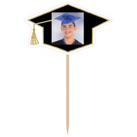 Photo Graduation Cap Centrepiece Picks Front_Flat