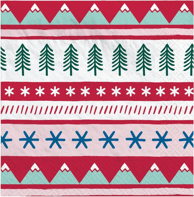 For Living Beverage Napkins, 16-pk Overhead_Flat