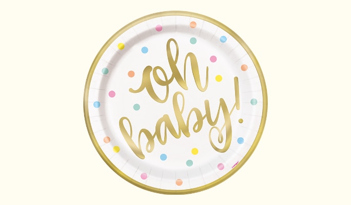 Oh Baby plate.