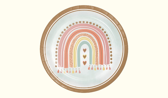 Rainbow Baby plate