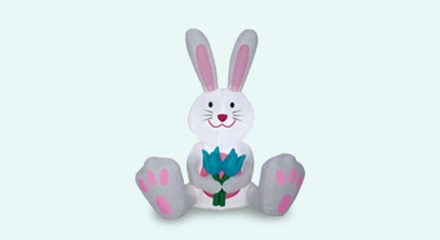 Amscan Easter Peeps Plush Bunny, 9-in