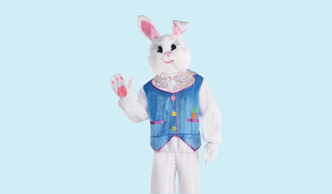 An Easter bunny costume.