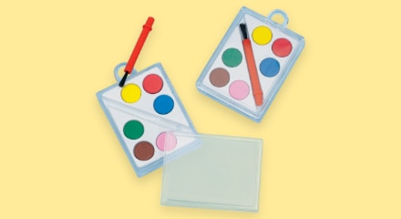 Two paint sets.