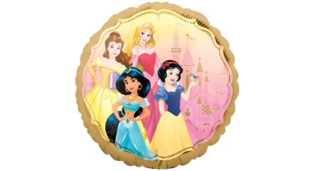 Une assiette à thème Princesses Disney.