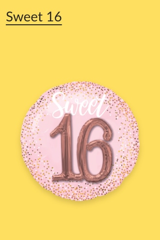 Pink Sweet 16 balloon.