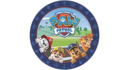 Paw Patrol paper plate.