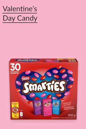 Box of Valentine’s Day Smarties.