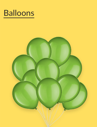 Bunch of green balloons.