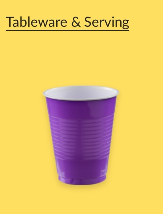 Purple plastic cup.