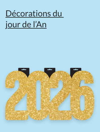 Bannière dorée scintillante 2026 sur un fond bleu pâle.