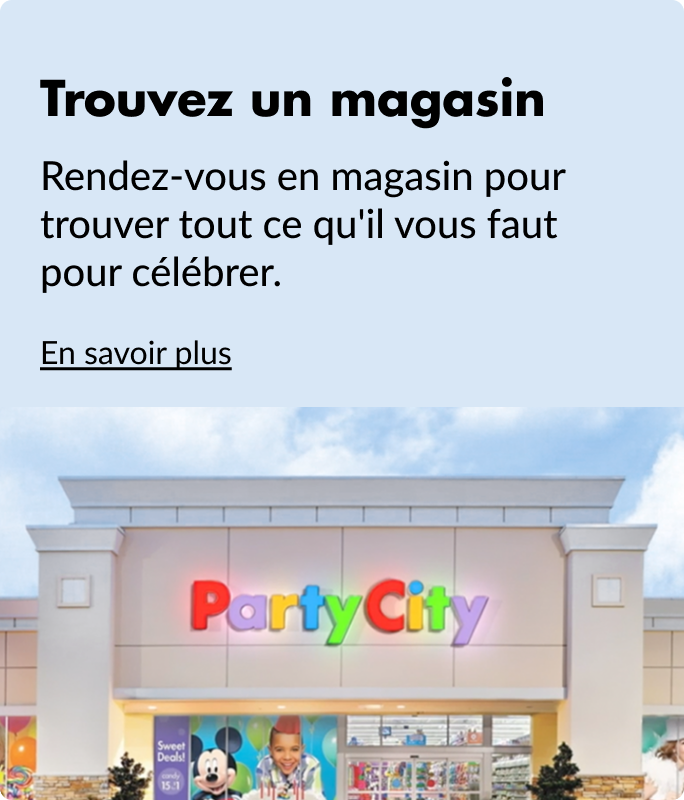 Façade d'un magasin Party City.